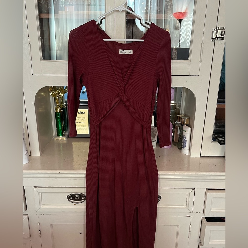Hollister Red Burgundy Dress Size XS